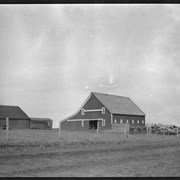 Cover image of Farm buildings, [Barnes farm, North Dakota?]