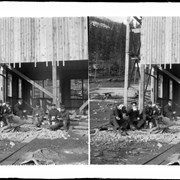 Cover image of Carpenters at Bankhead eating lunch