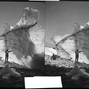 Cover image of Men in front of serac, Illecillewaet Glacier, Glacier, B.C.