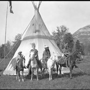 Cover image of Banff Indian Days, Eli Rider (2nd from left), Stoney First Nation