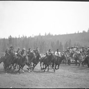 Cover image of Horse racing, Banff Indian Days