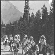 Cover image of Mary Jean Crawler in front of Banff Indian Days parade