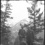 Cover image of 2 climbers, Banff Springs Hotel