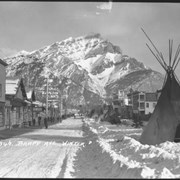 Cover image of 346. Banff Avenue, winter (teepees)