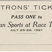 Cover image of Banff Indian Days tickets and ribbons