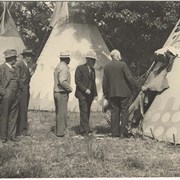 Cover image of Calgary Stampede, teepee competition judging