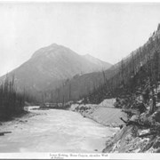 Cover image of Lower Kicking Horse Canyon, six miles West of Palliser. 221.