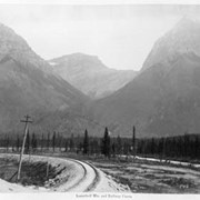 Cover image of Leanchoil Mts. and railway curve. 145.