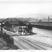 Cover image of 254. Foot Bridge & C.P.R. Station, Vancouver