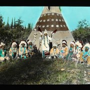 Cover image of [Group of First Nations in front of teepee, centre man is holding two feathers]