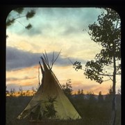 Cover image of [Teepee at dusk]