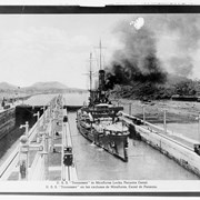 Cover image of U. S. S. [United States Submarine] "Tennessee" in Miraflores Locks, Panama Canal.  U. S. S. "Tennessee" en las exclusas de Miraflores, Canal de Panama