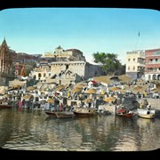 Cover image of Along Banks of Ganges River Benares
