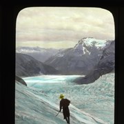 Cover image of [Climber on (Upper Robson Glacier?)]