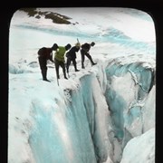 Cover image of [Group of Alpine Club of Canada climbers looking into crevasse]