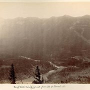 Cover image of Banff Hotel & Sulphur Mt. 7420 from top of Tunnel Mt.