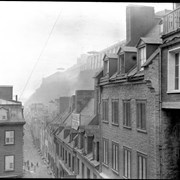 Cover image of Quebec. Rue Petit Champlain showing Dufferin Terrace & Citadel (No.12). 8/27/95