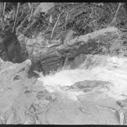 Cover image of First plunge of river above Gopher Bridge
