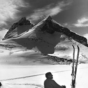 Cover image of [John Porter in Ptarmigan Valley with Redoubt Mountain in background]