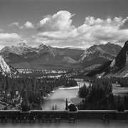 Cover image of Bow Valley from Banff Springs Hotel. -- 1938.