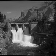 Cover image of Minnewanka Dam. -- [1938 Aug].