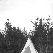 Cover image of [A canvas pyramid tent]