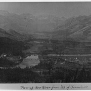 Cover image of View up Bow River from top of Tunnel Mt.