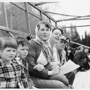 Cover image of Group of people on bleachers