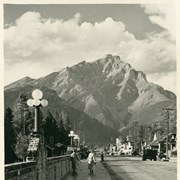 Cover image of Banff Avenue and Cascade Mountain