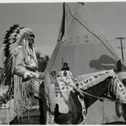 Cover image of Unidentified First Nations man on horseback