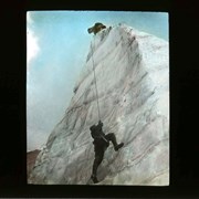 Cover image of Climber reaching icy summit
