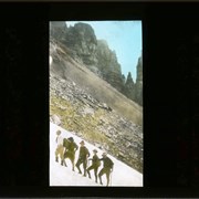Cover image of Climbers at base of mountain