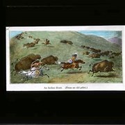 Cover image of An Indigenous Hunt (From an old print) - Bison