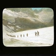 Cover image of Hikers crossing snowy valley