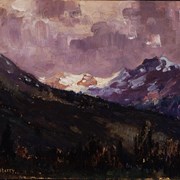 Cover image of Mountains near Jasper, 1914