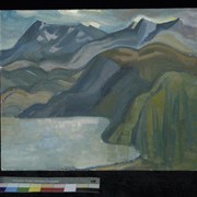 Cover image of Untitled [mountains and lake]