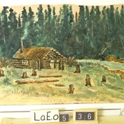 Cover image of Walker’s Log Cabin on Sugar Camp Creek B.C. 1942