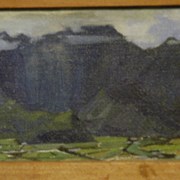 Cover image of Fields and Mountain, Hawaii