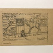 Cover image of Seasons Greetings Catharine and Peter 1947