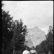 Cover image of Women in Banff, [on Muskrat Street?]
