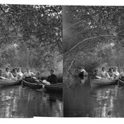Cover image of Barnes family boating on Willow Creek