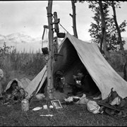 Cover image of Elliott Barnes and Ole Garrett in camp