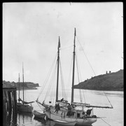 Cover image of Sailing schooner in dock