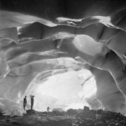 Cover image of Men in snow cave, Illecillewaet Glacier, Glacier, B.C.