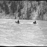 Cover image of Riders fording river
