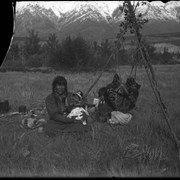 Cover image of Indigenous mother and child at Kootenay Plains possibly Mrs. Silas Abraham