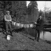 Cover image of Elliott Barnes and Mr. Jordan fishing on Forty Mile Creek