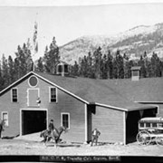 Cover image of 817. C.P.R. Transfer Co.'s stables, Banff