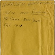 Cover image of Warden Winter School; Feb. 26, 1960; Sunshine; Mt. [Mount] Cirrus - Banff - Jasper; Oct. 1961