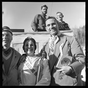 Cover image of Revelstoke.  Ski Jumping.  March 1958.